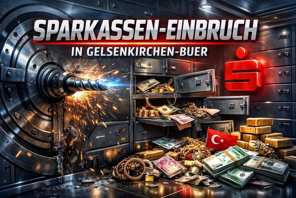 Schließfachraub in Gelsenkirchen-Buer: Täter plündern 3.200 Schließfächer – vor allem türkische Familien betroffen, Schaden bei 30 Millionen Euro