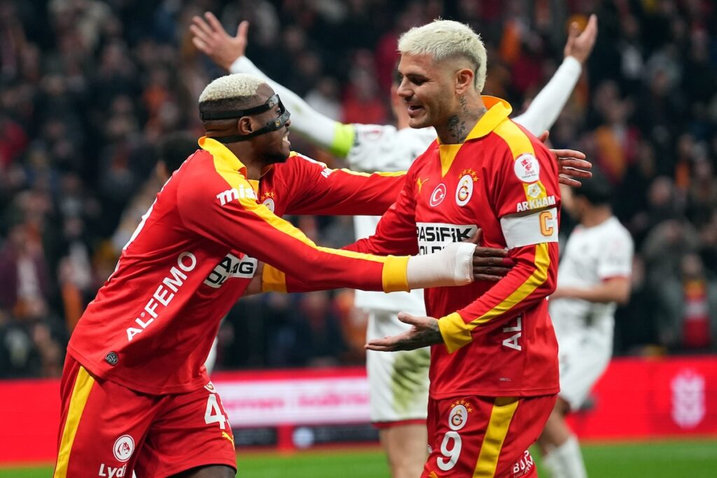 Galatasaray-Stürmerduo Victor Osimhen und Mauro Icardi