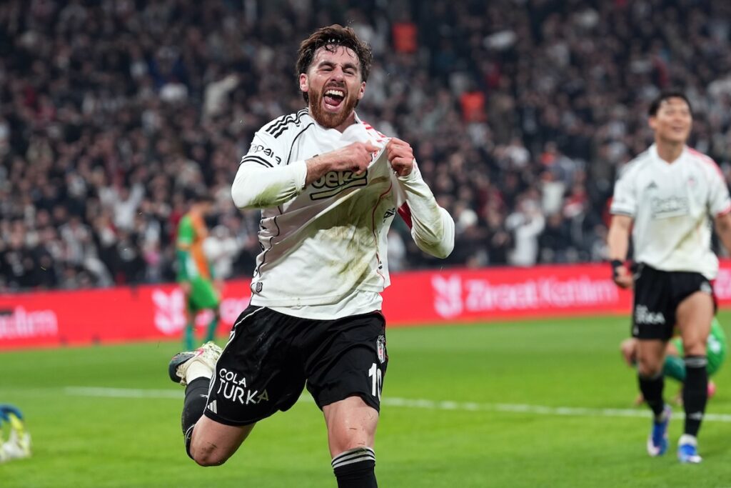 Besiktas-Kapitän Orkun Kökcü mit Torjubel