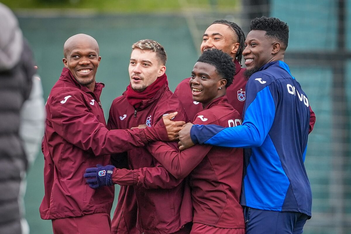 Andre Onana und Anthony Nwakaeme Trabzonspor-Teamkollegen beim Training