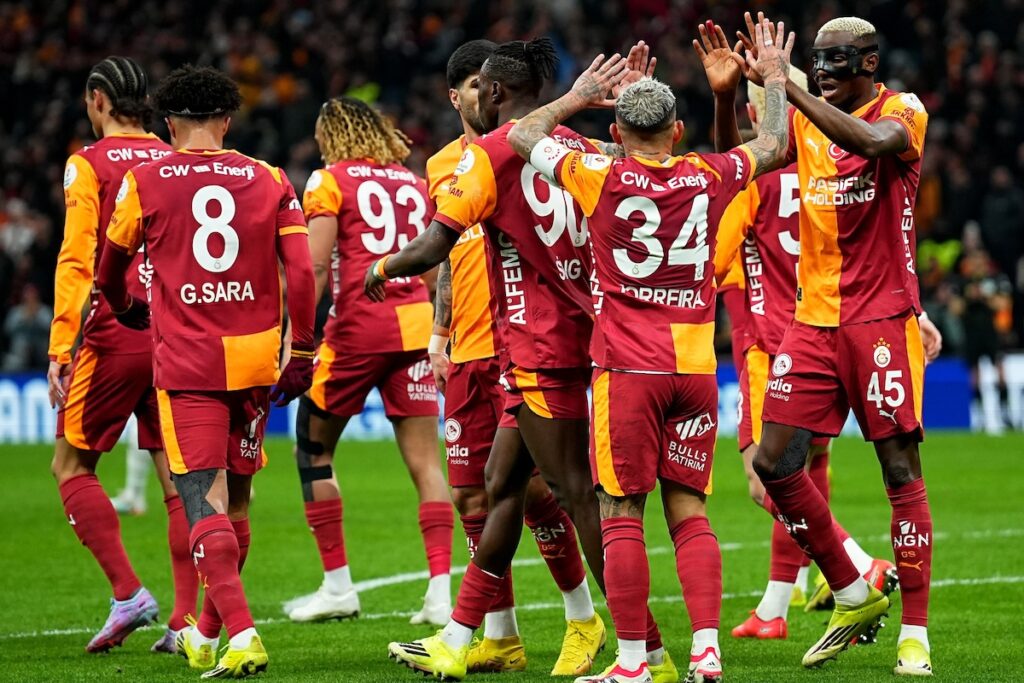 Galatasaray-Team jubelt nach Torerfolg
