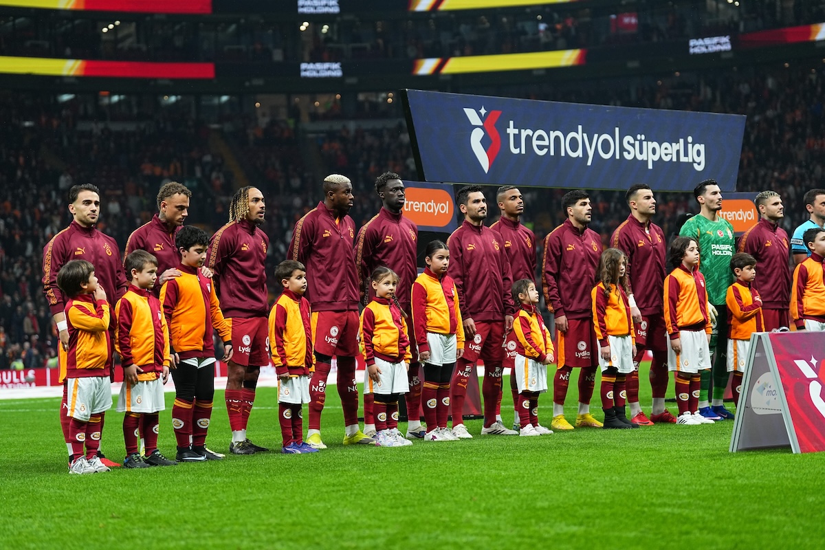 Galatasaray-Teamfoto vor Spielbeginn