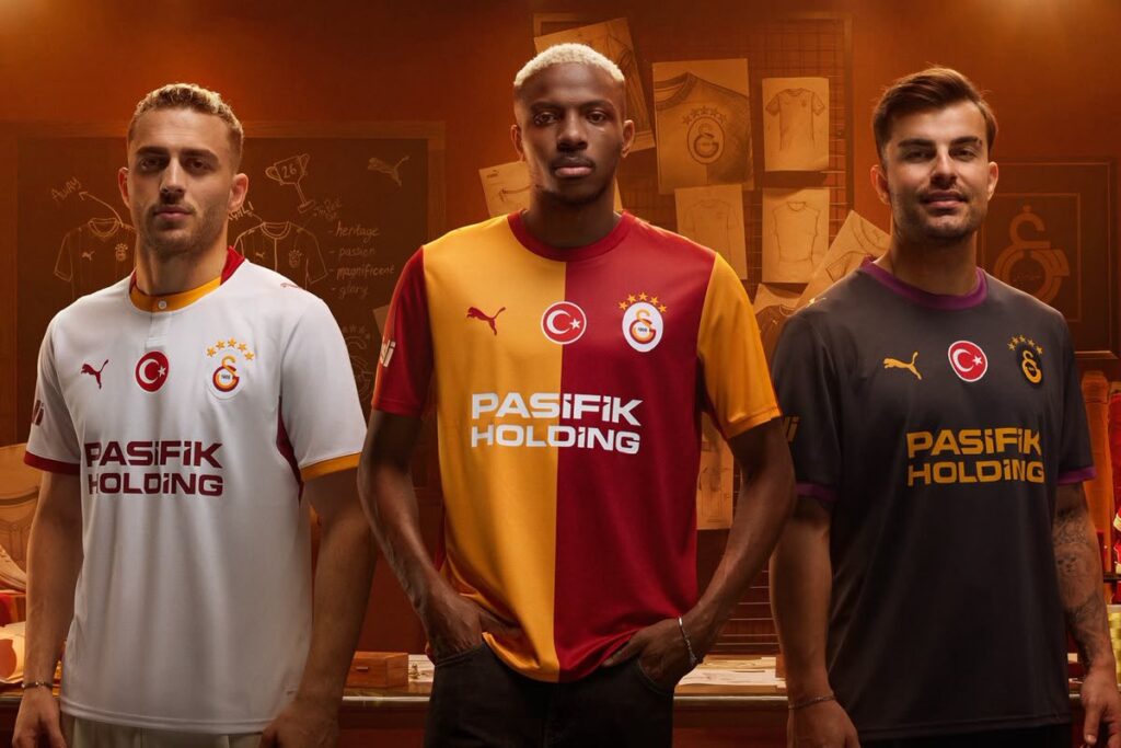 Fünf Sterne nebeneinander: Galatasaray enthüllt seine historische Trikot-Kollektion für die Saison 2026/27 Fünf Sterne nebeneinander: Galatasaray enthüllt seine historische Trikot-Kollektion für die Saison 2026/27