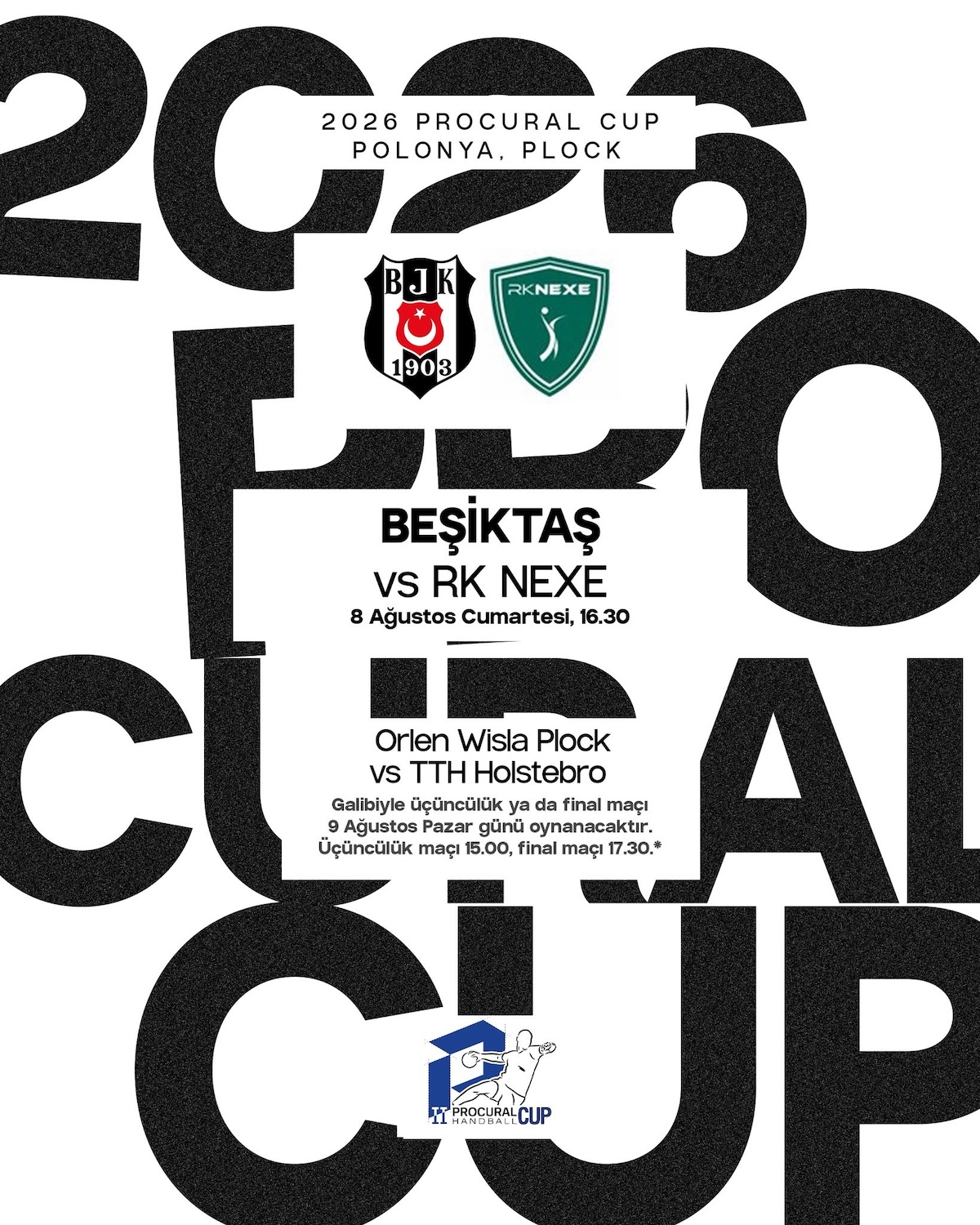 Procural Cup 2026: Besiktas-Handballer testen beim Top-Turnier im polnischen Plock