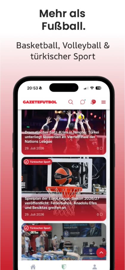 Mehr als Fußball. Mehr als News. Deine Türkei in einer App: Die neue GazeteFutbol-App ist da
