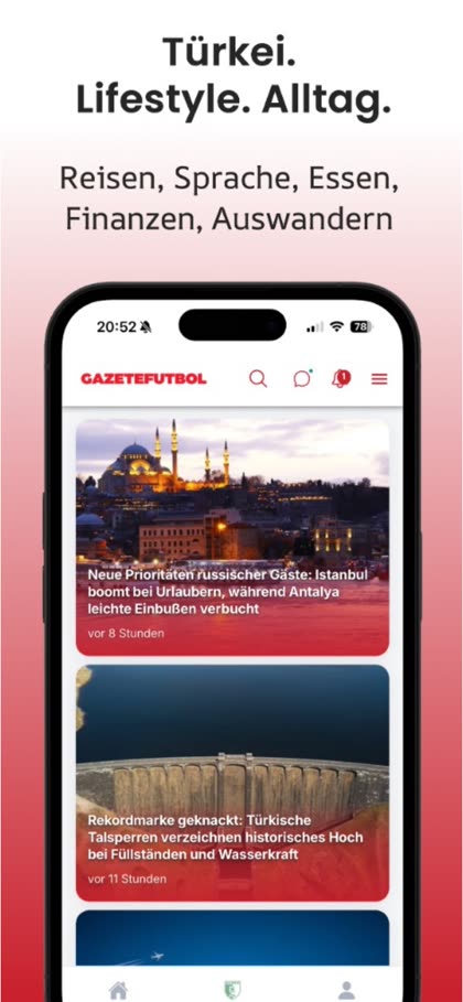 Mehr als Fußball. Mehr als News. Deine Türkei in einer App: Die neue GazeteFutbol-App ist da